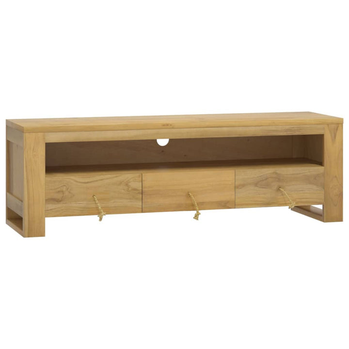 Tv-Schrank 110X30X35 Cm Massivholz Teak