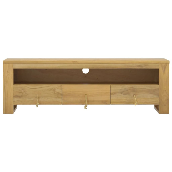 Tv-Schrank 110X30X35 Cm Massivholz Teak