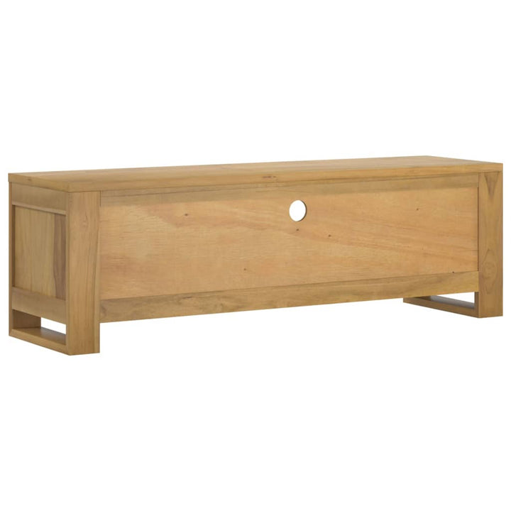 Tv-Schrank 110X30X35 Cm Massivholz Teak