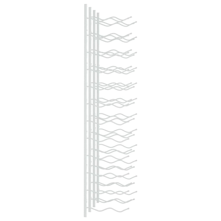 Wand-Weinregal Für 24 Flaschen 2 Stk. Eisen Weiß