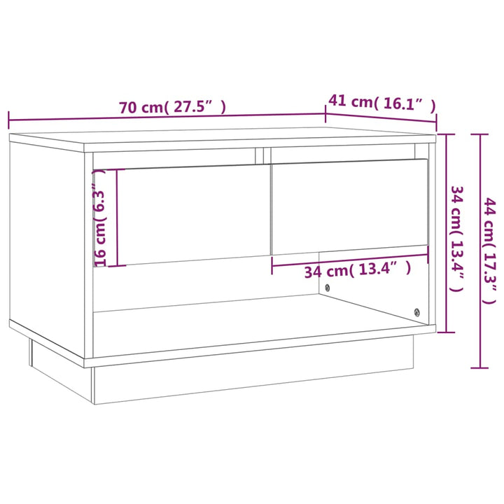 Tv-Schrank 70X41X44 Cm Holzwerkstoff