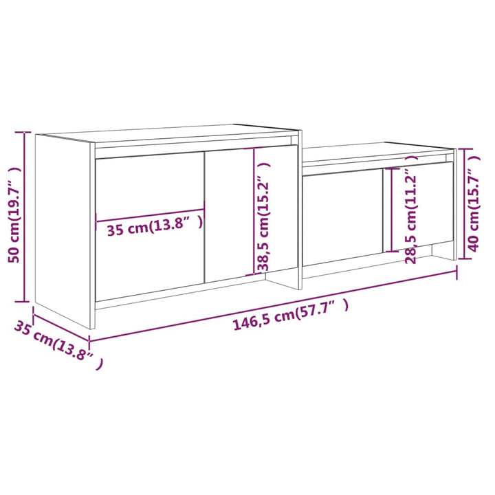 Tv-Schrank 146,5X35X50 Cm Holzwerkstoff