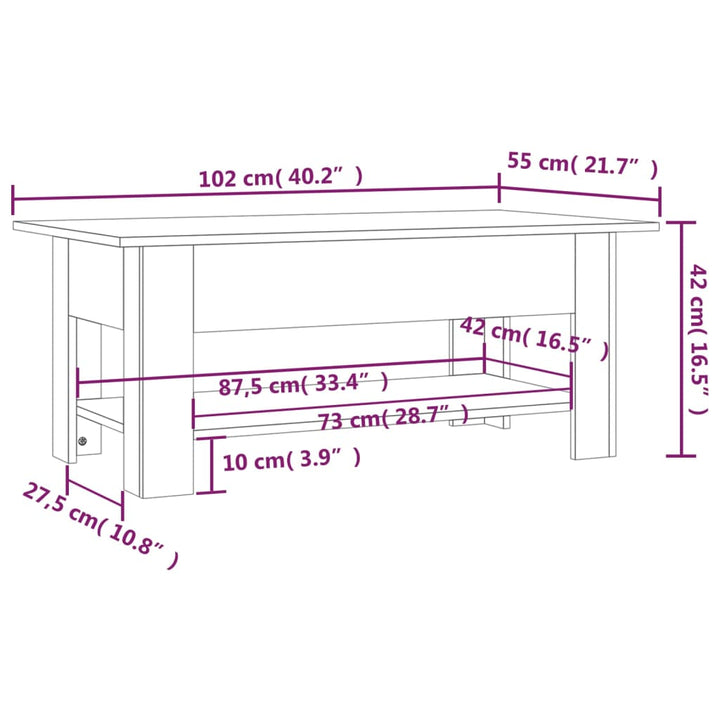 Couchtisch Holzwerkstoff