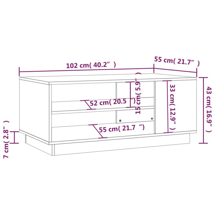 Couchtisch Holzwerkstoff