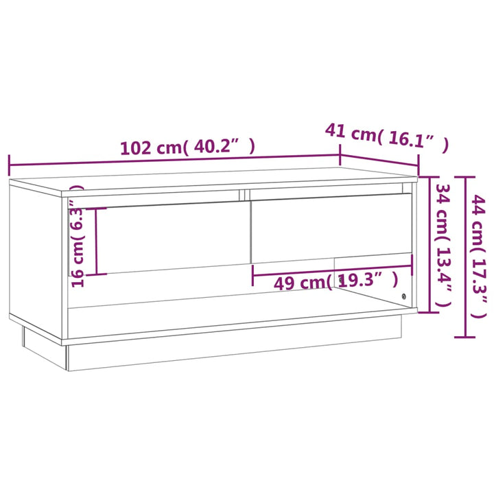 Tv-Schrank 102X41X44 Cm Holzwerkstoff