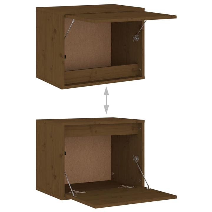 Wandschrank 45X30X35 Cm Massivholz Kiefer