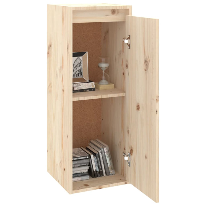 Wandschrank 30X30X80 Cm Massivholz Kiefer