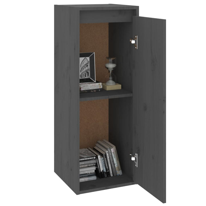 Wandschrank 30X30X80 Cm Massivholz Kiefer