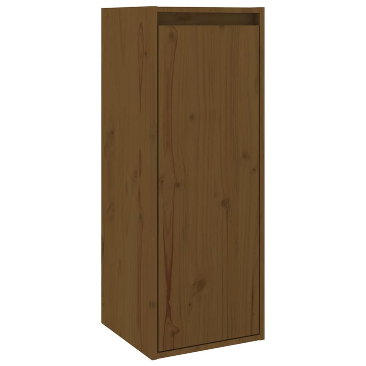 Wandschrank 30X30X80 Cm Massivholz Kiefer