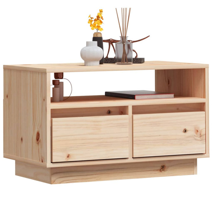 Tv-Schrank 60X35X37 Cm Massivholz Kiefer