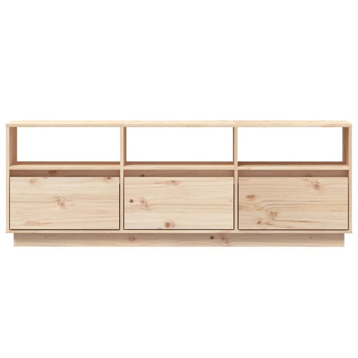 Tv-Schrank 140X37X50 Cm Massivholz Kiefer