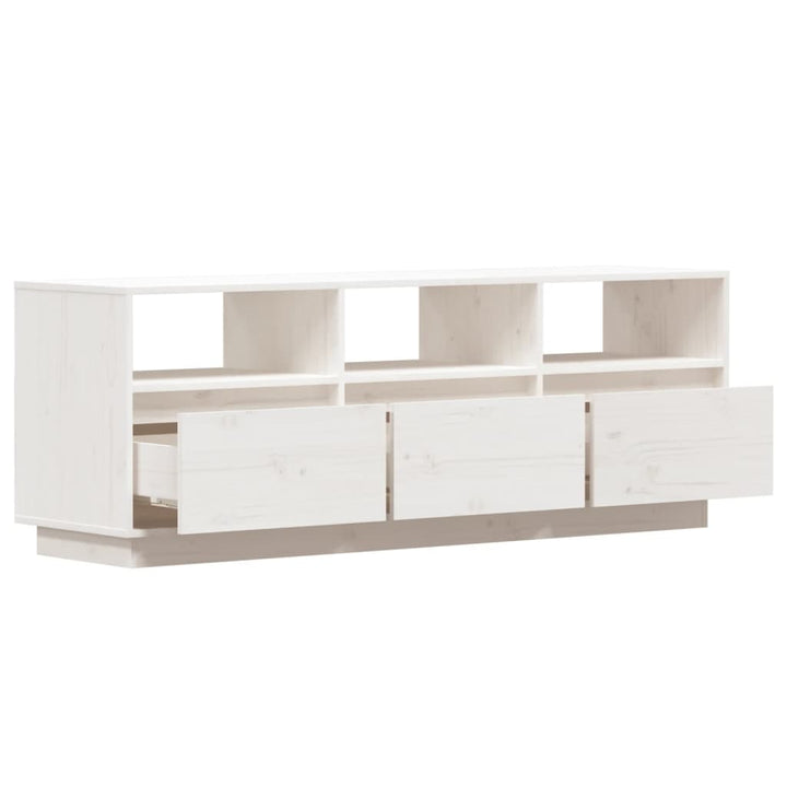 Tv-Schrank 140X37X50 Cm Massivholz Kiefer