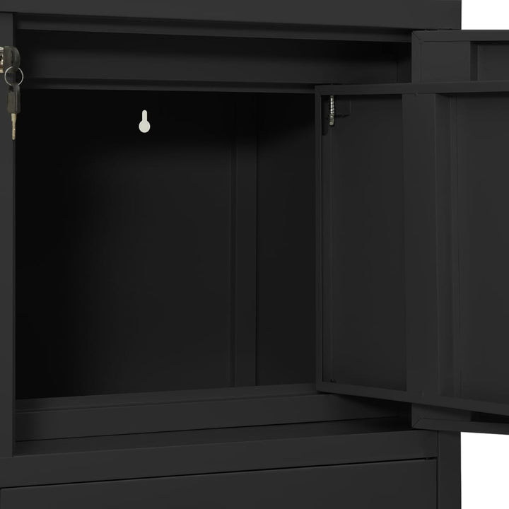 Büroschrank 90X40X125 Cm Stahl