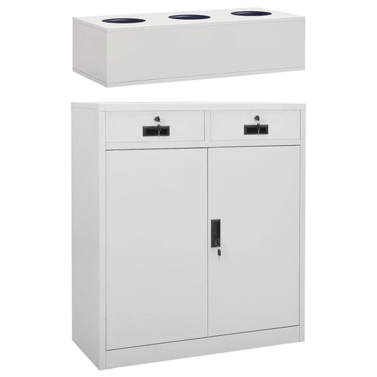 Büroschrank 90X40X125 Cm Stahl