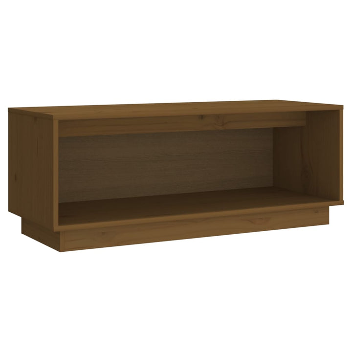 Tv-Schrank 90X35X35 Cm Massivholz Kiefer