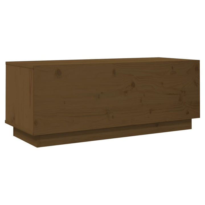 Tv-Schrank 90X35X35 Cm Massivholz Kiefer