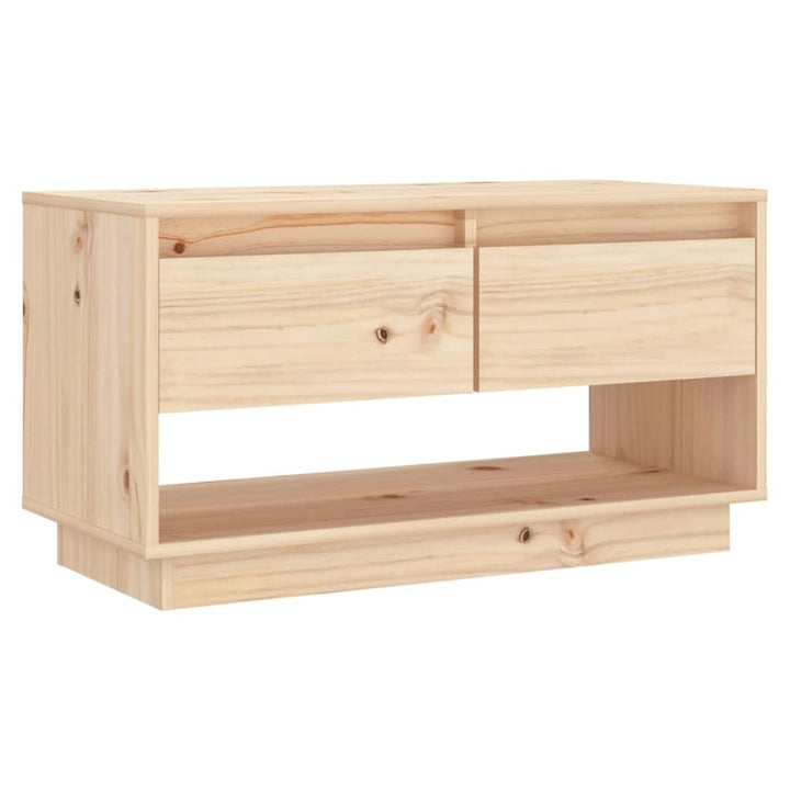 Tv-Schrank 74X34X40 Cm Massivholz Kiefer