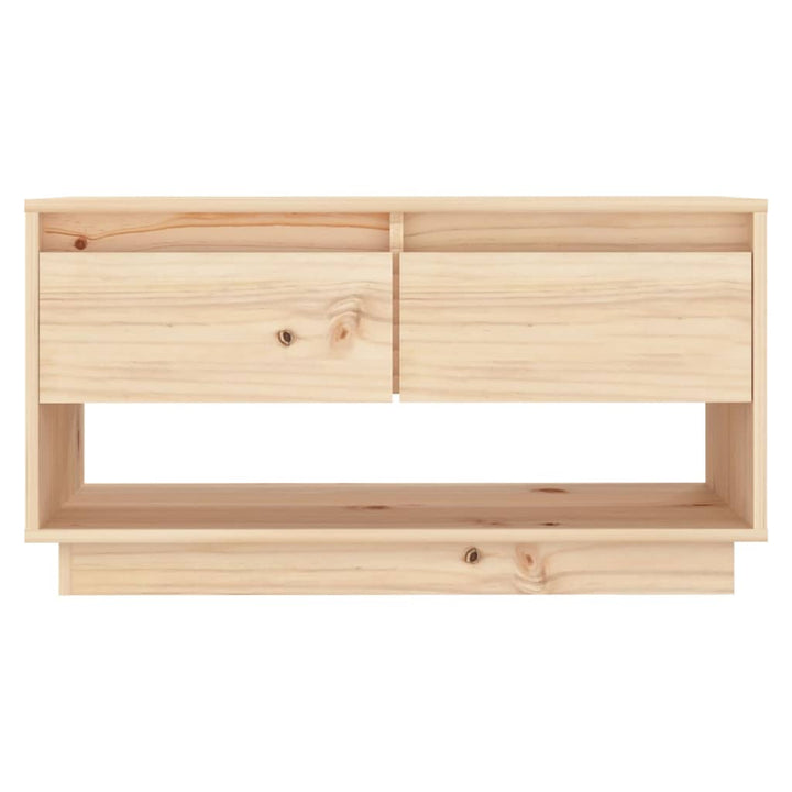 Tv-Schrank 74X34X40 Cm Massivholz Kiefer