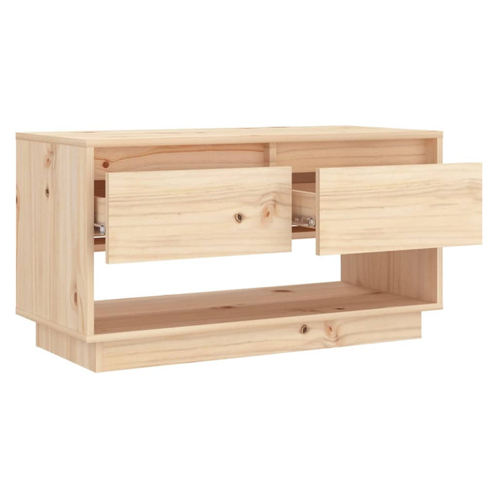 Tv-Schrank 74X34X40 Cm Massivholz Kiefer