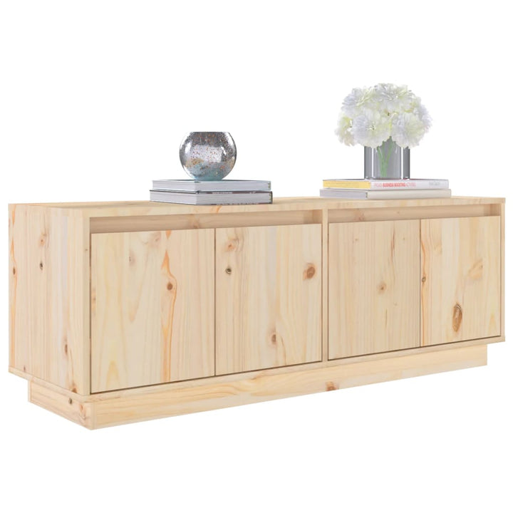 Tv-Schrank 110X34X40 Cm Massivholz Kiefer