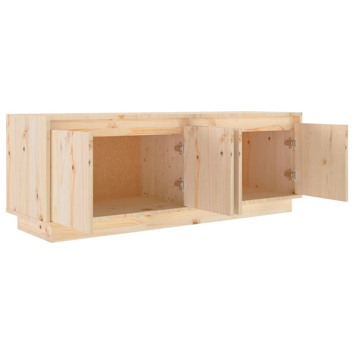 Tv-Schrank 110X34X40 Cm Massivholz Kiefer