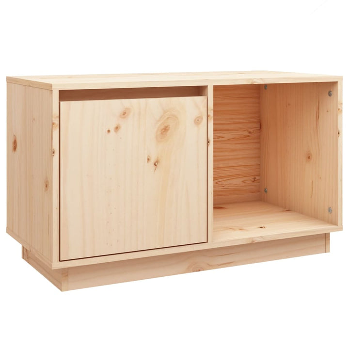 Tv-Schrank 74X35X44 Cm Massivholz Kiefer