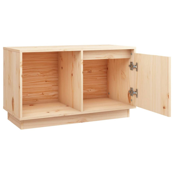 Tv-Schrank 74X35X44 Cm Massivholz Kiefer