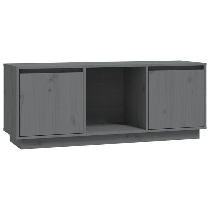 Tv-Schrank 110,5X35X44 Cm Massivholz Kiefer