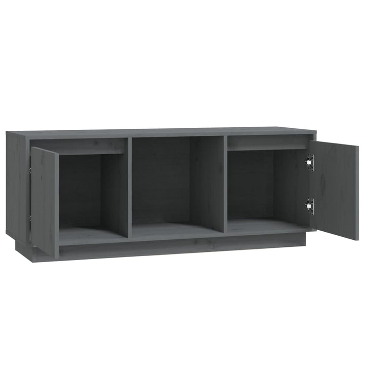 Tv-Schrank 110,5X35X44 Cm Massivholz Kiefer