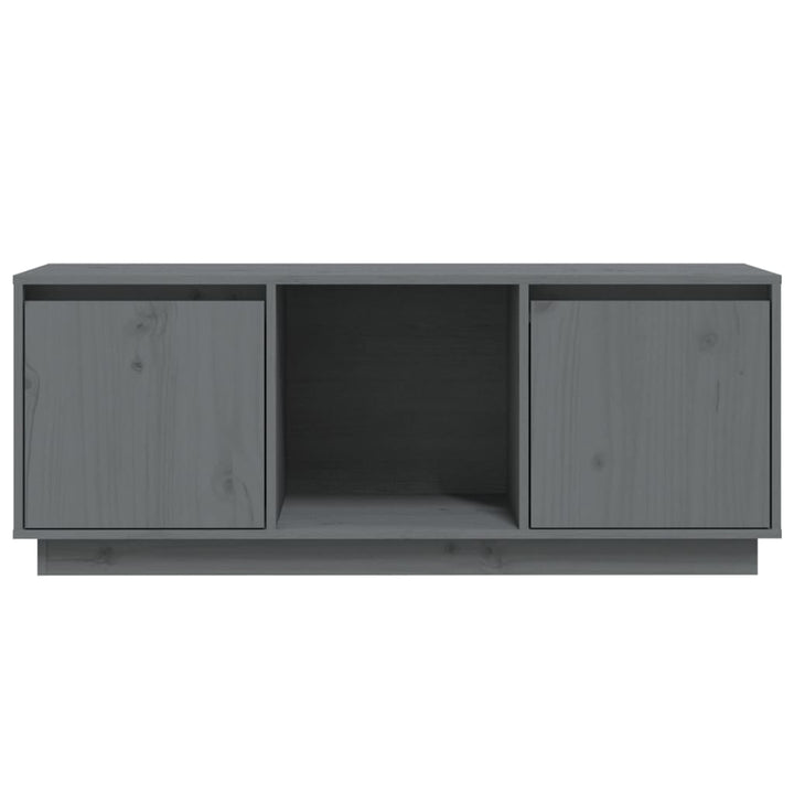 Tv-Schrank 110,5X35X44 Cm Massivholz Kiefer