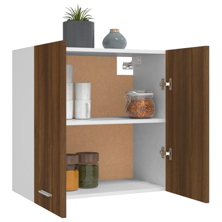 Hängeschrank Braun Eichen-Optik 60X31X60 Cm Holzwerkstoff Braune Eiche