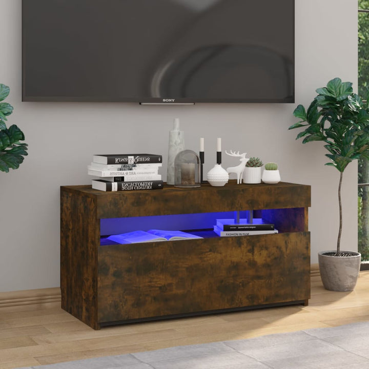 Tv-Schrank Mit Led-Leuchten 120X35X40 Cm