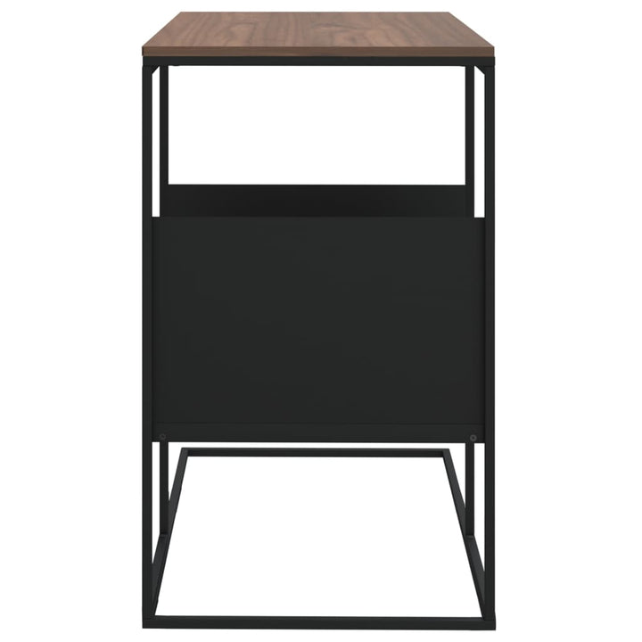 Beistelltisch Schwarz 55X36X59,5 Cm Holzwerkstoff Schwarz Und Braun