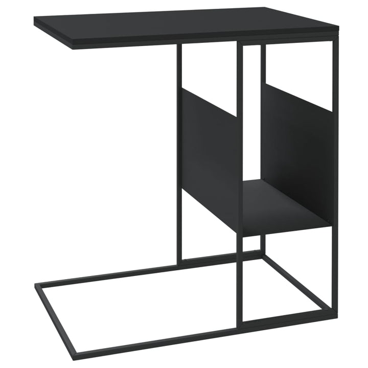 Beistelltisch 55X36X59,5 Cm Holzwerkstoff Schwarz