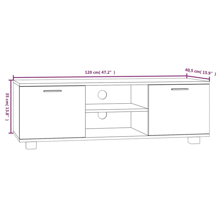 Tv-Schrank 120X40,5X35 Cm Holzwerkstoff