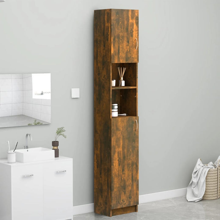 Badezimmerschrank 32×25,5×190 Cm Holzwerkstoff