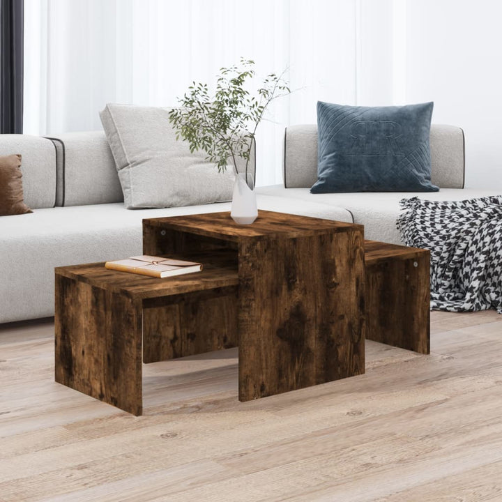 Couchtisch-Set 100X48X40 Cm Holzwerkstoff