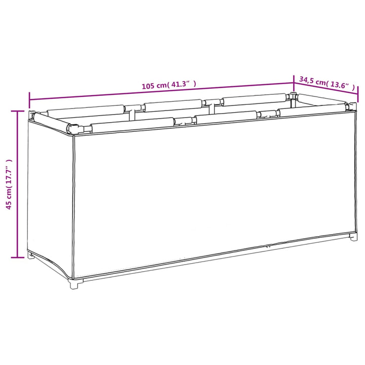 Aufbewahrungsbox 105X34,5X45 Cm Stoff