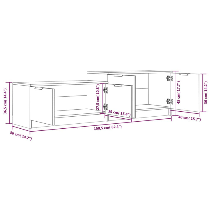 Tv-Schrank 158,5X36X45 Cm Holzwerkstoff