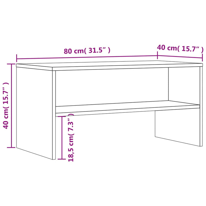 Tv-Schrank 80X40X40 Cm Holzwerkstoff