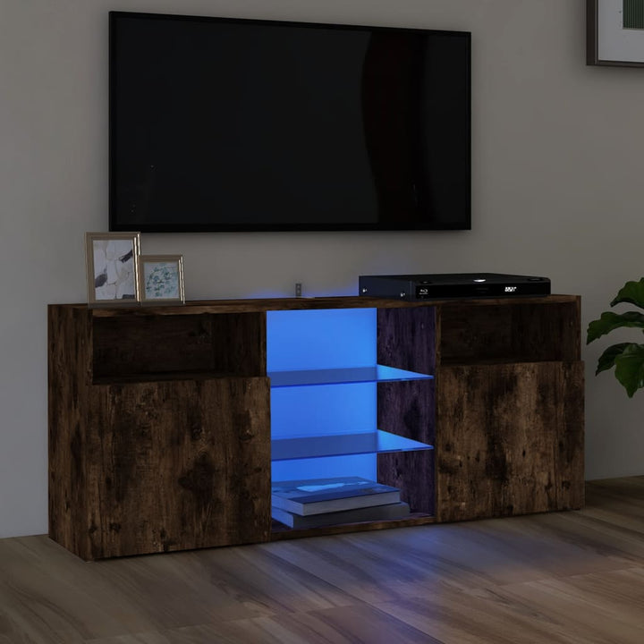 Tv-Schrank Mit Led-Leuchten 120X30X50 Cm