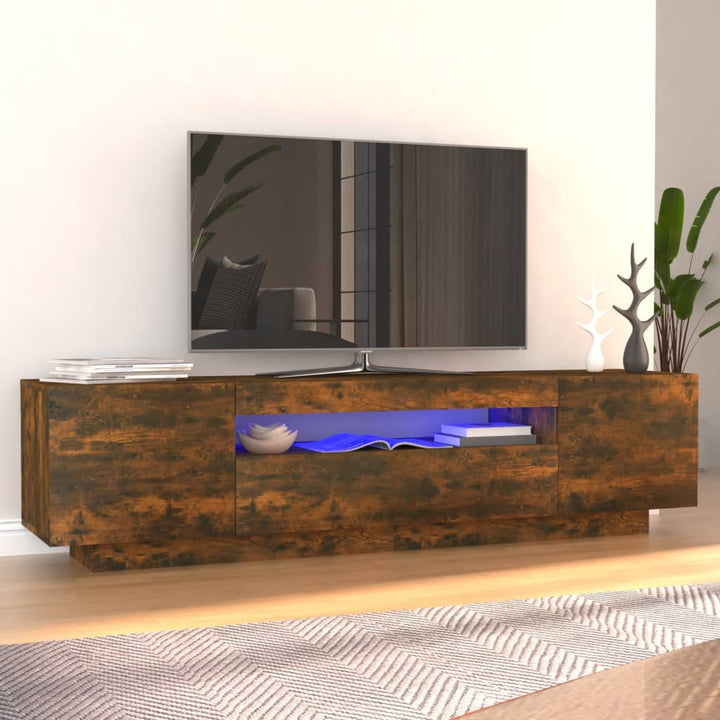 Tv-Schrank Mit Led-Leuchten 160X35X40 Cm