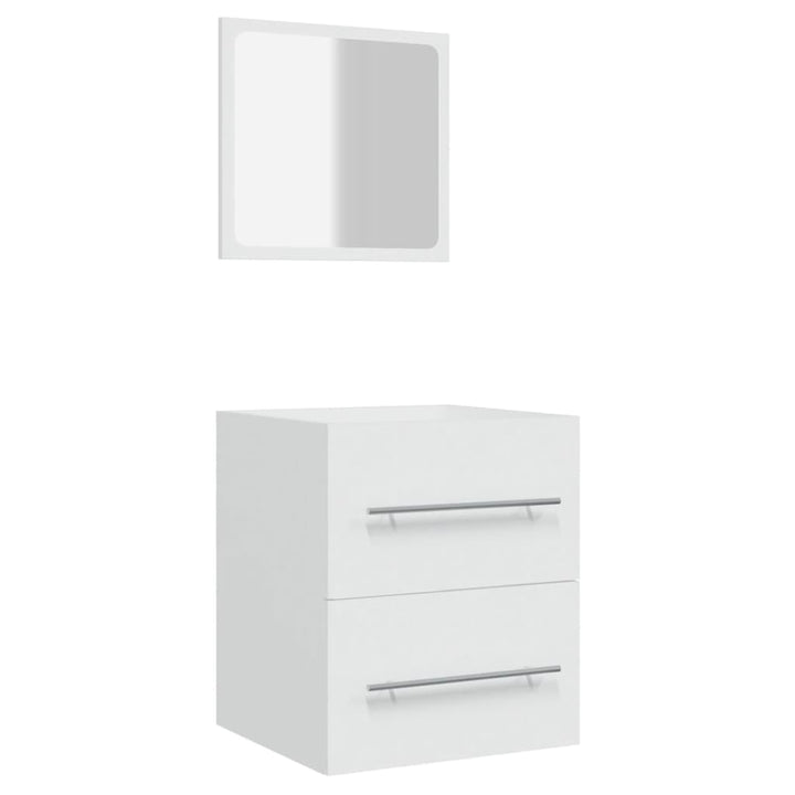 Badschrank Mit Spiegel 41X38,5X48 Cm