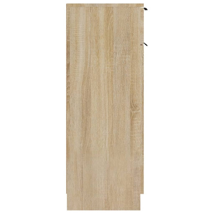 Badschrank Sonoma-Eiche 32X34X90 Cm Holzwerkstoff