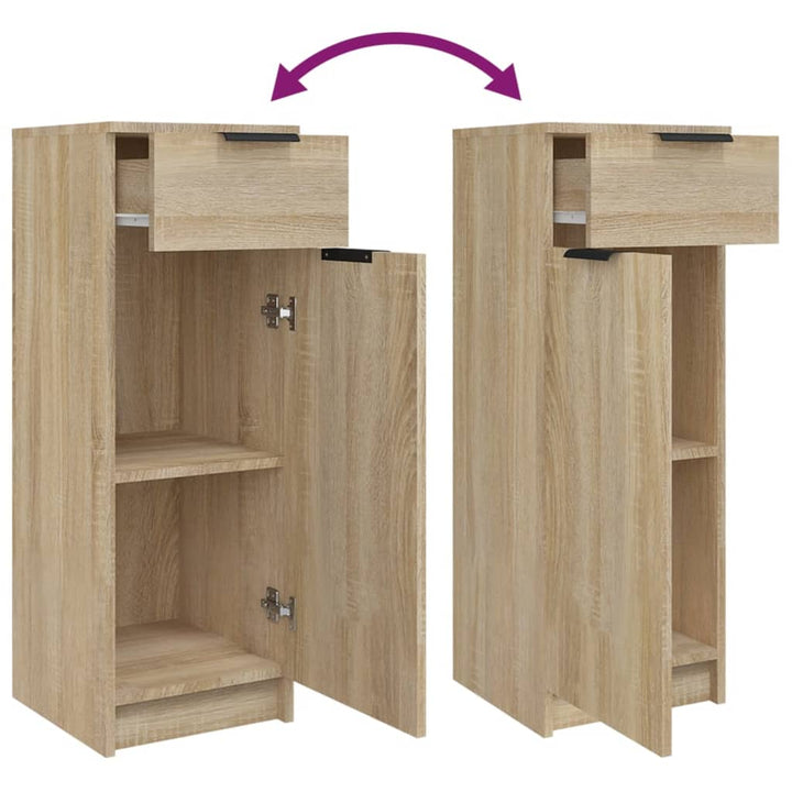 Badschrank Sonoma-Eiche 32X34X90 Cm Holzwerkstoff