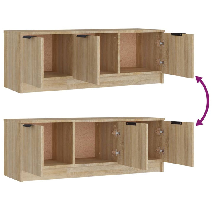 Tv-Schrank Sonoma-Eiche 102X35X36,5 Cm Holzwerkstoff