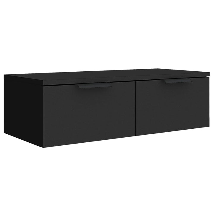 Wandschrank Schwarz 68X30X20 Cm Holzwerkstoff