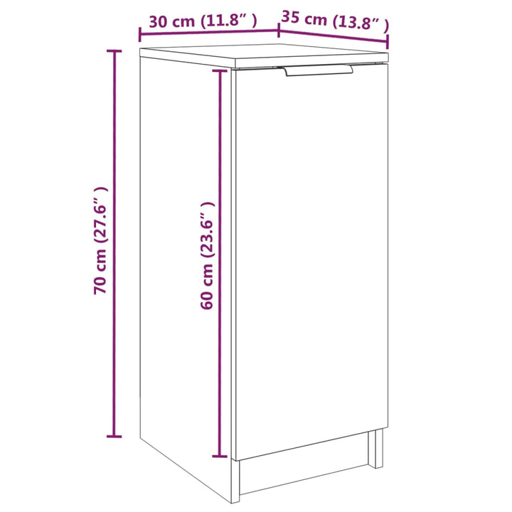 Schuhschrank 30X35X70 Cm Holzwerkstoff