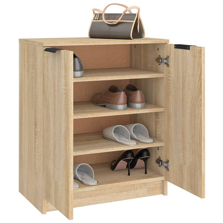 Schuhschrank Sonoma-Eiche 59X35X70 Cm Holzwerkstoff