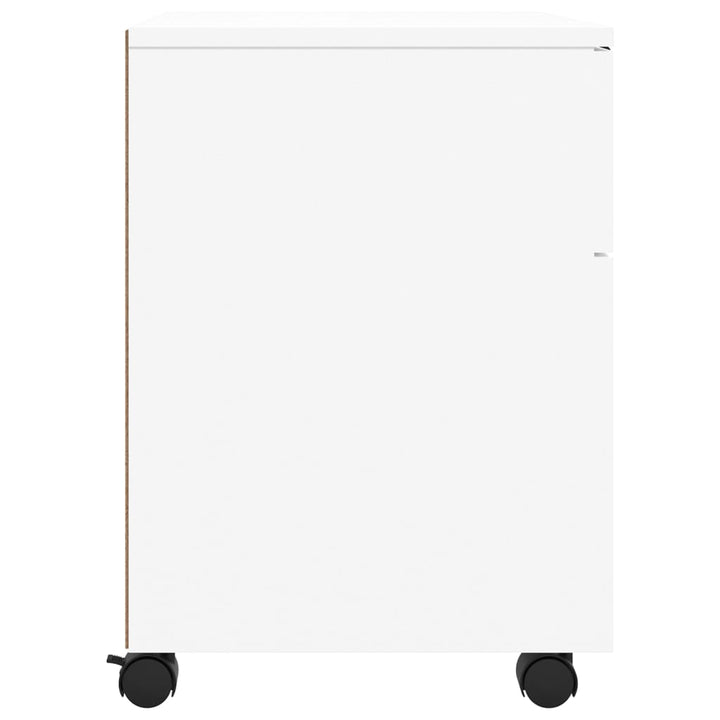 Mobiler Aktenschrank Mit Rollen 45X38X54 Cm Holzwerkstoff